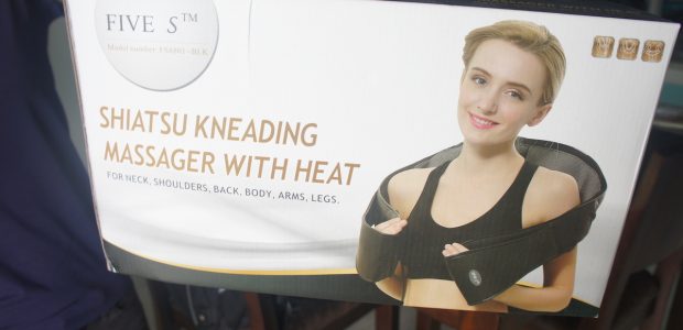 New Five Star FS8801-BLK Shiatsu Neck & Back Massager with Heat – Shoulder – Foot Massager